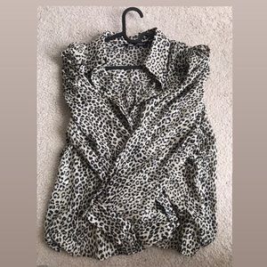 Zara Print Blouse